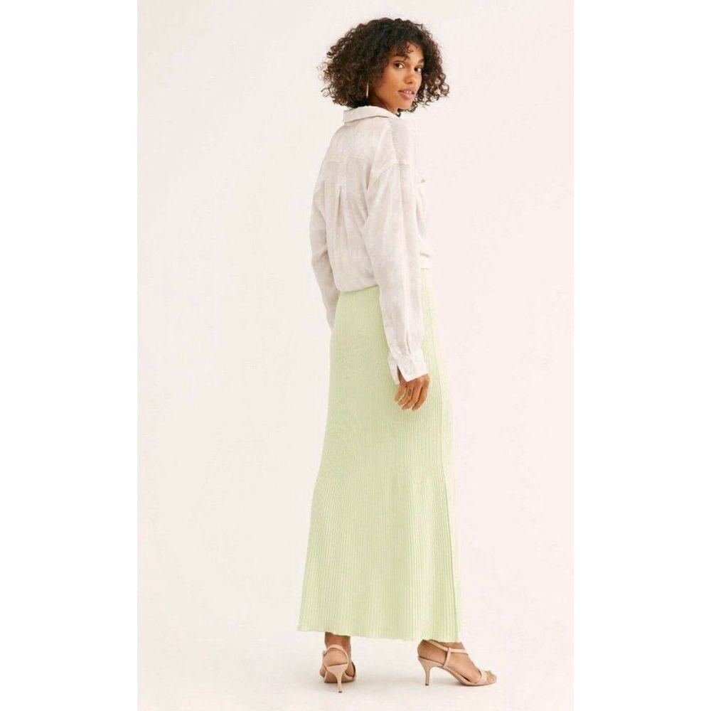 Free People FP Beach High-Waisted Shine Bright
Maxi Skirt ribbed pull on sz S - Picture 2 of 10